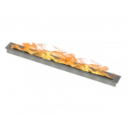 Burner for fireplace with...